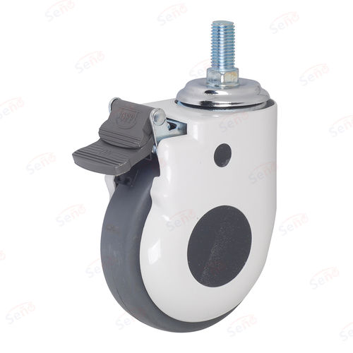 Ruota per letto di ospedale - HB01-02D-100TPR-G - Zhongshan Seño Casters and Wheels Man Co.,Ltd - in polipropilene / con freno / girevole