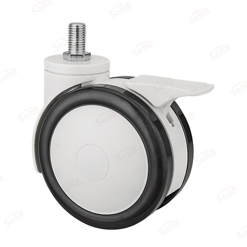 Ruota in polipropilene - ME02-02D-100PUB - Zhongshan Seño Casters and Wheels Man Co.,Ltd - con freno / girevole