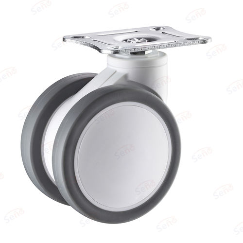 Ruota per carrello medico - ME04-01-100TPRG - Zhongshan Seño Casters and Wheels Man Co.,Ltd - girevole