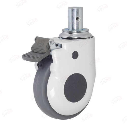 Ruota per letto di ospedale - HB01-03D-100TPR-G - Zhongshan Seño Casters and Wheels Man Co.,Ltd - in polipropilene / con freno / girevole