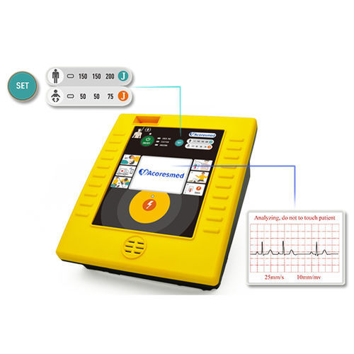 Defibrillatore esterno semiautomatico - A112 - Acoresmed.co.ltd - con monitor ECG / bifasico / impermeabile