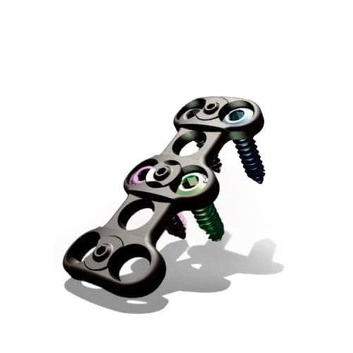 Placca per artrodesi cervicale - ACAP17 - A2Z Spine - bloccata / in metallo / 2 livelli