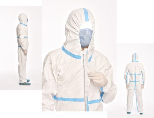 Tuta protettiva unisex - 3B/4B - Sirmar Medikal Tekstil - in polipropilene / bianca