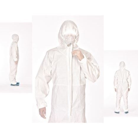 Tuta protettiva unisex - 5B/6B - Sirmar Medikal Tekstil - bianca