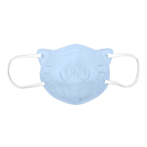 Mascherina chirurgica pediatrica - 3DMEOW™ - Savewo - blu / bianca / a tre strati