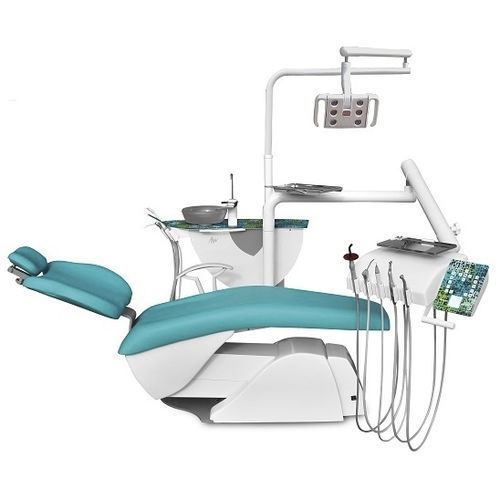 Riunito odontoiatrico con poltrona elettrica - ARIA EXCELL SR 5N - NEOMED - con poggiatesta flessibile / con sistema di igiene / con portastrumenti
