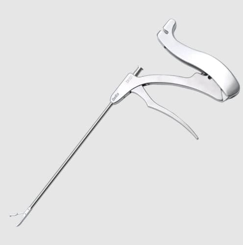 Pinza artroscopica - Rhino™ - Beijing Delta Medical - per sutura / curva