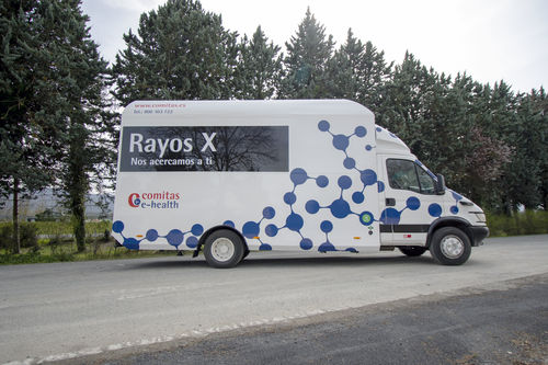 Unità mobile ospedaliera di rilevamento - Comitas e- Health - di diagnostica per imagini / autobus / furgone