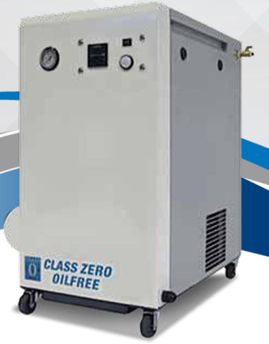 Compressore d'aria medico - AG OFCAS  75 - SRA Instruments - scroll / con rotelle / senza olio