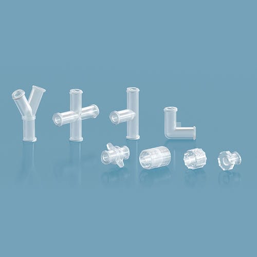 Adattatore femmina-femmina - RH-2G - NANJING RUNZE FLUID CONTROL EQUIPMENT CO., LTD. - per dispositivi medici / dritto / a T
