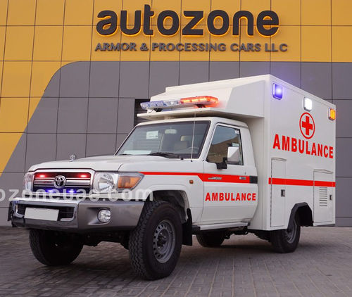 Ambulanza paramedicale - HZJ79 - AUTO ZONE ARMOR AND PROCESSING CARS L.L.C - di trasferimento / con compartimenti / con ossigenoterapia