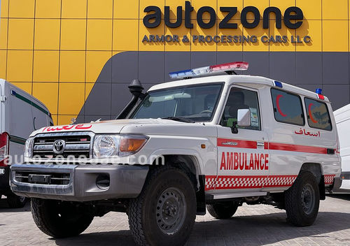 Ambulanza con ossigenoterapia - HZJ78 - AUTO ZONE ARMOR AND PROCESSING CARS L.L.C - 4x4 / diesel / meccanica