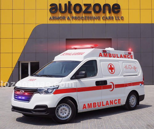 Ambulanza per terapia intensiva - H1 - AUTO ZONE ARMOR AND PROCESSING CARS L.L.C - paramedicale / furgone / con ossigenoterapia