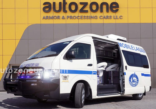 Unità mobile ospedaliera da laboratorio - AUTO ZONE ARMOR AND PROCESSING CARS L.L.C - da trasporto / furgone / diesel