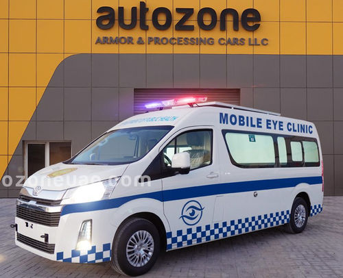 Unità mobile ospedaliera oftalmologica - Hiace - AUTO ZONE ARMOR AND PROCESSING CARS L.L.C - ORL / furgone / automatica