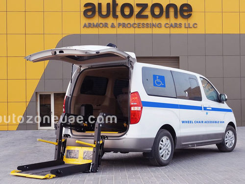 Veicolo per disabili furgone - Hyundai H1 - AUTO ZONE ARMOR AND PROCESSING CARS L.L.C - diesel / entrata posteriore