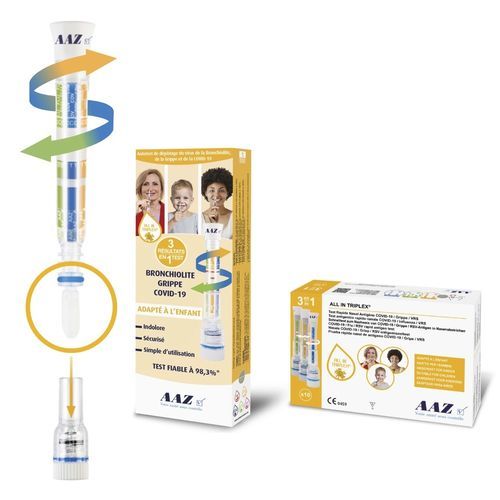Kit di test per diagnosi COVID-19 - TRIPLEX®﻿ - AAZ - LMB - per antigeni / nasofaringeo / nasale