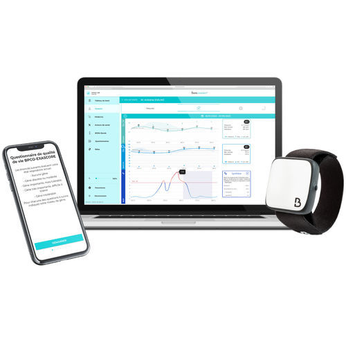 Monitor di segni vitali modulare - Bora care® - BIOSENCY SAS - indossabile / di frequenza cardiaca / di frequenza respiratoria