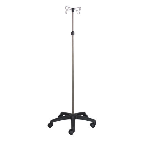 Asta portaflebo con rotelle - 2050/19 - VOG MEDICAL - 4 ganci / 2 ganci / in acciaio inossidabile