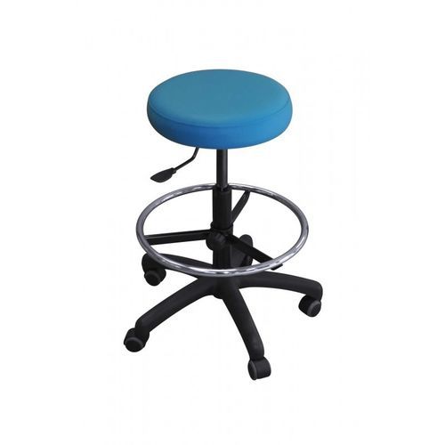 Sgabello ad altezza regolabile - Stool with black polyamide base + Rpc - VOG MEDICAL - pneumatico / con schienale regolabile / con rotelle