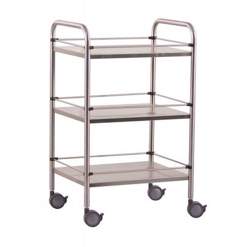 Carrello di servizio - 1193/I - VOG MEDICAL - in acciaio inossidabile / 3 ripiani / mobile