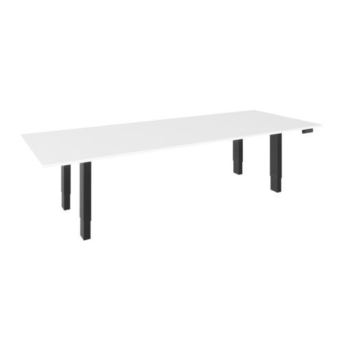 Tavolo per sala riunioni - HAT4-MID-L BK - HAT Collective Healthcare (CompuCaddy) - da ufficio / rettangolare / ad altezza regolabile