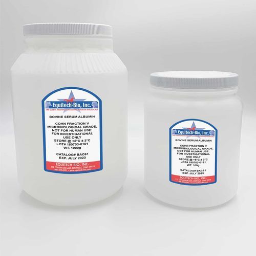 Reagente albumina di siero bovino - BAC61 series - Equitech-Bio, Inc. - microbiologico / per tessuti / in polvere