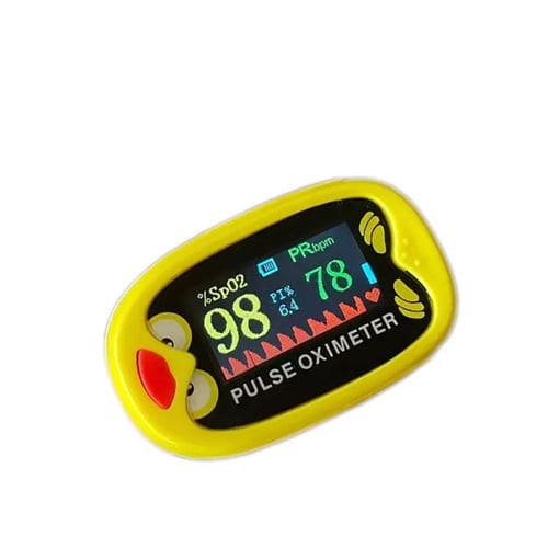 Pulsossimetro da dito - PO-505 - Mericonn Technology - medico / blu / giallo