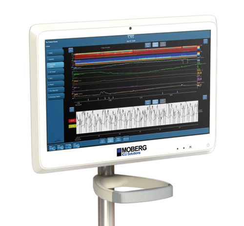 Monitor paziente comodino - MOBERG® CNS - Natus Micromed - su carrello / EEG / per terapia intensiva