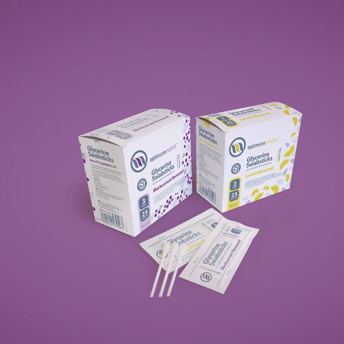 Tampone di pulizia per igiene orale - 1115 - Optimum Medical - scatola da 75 pezzi