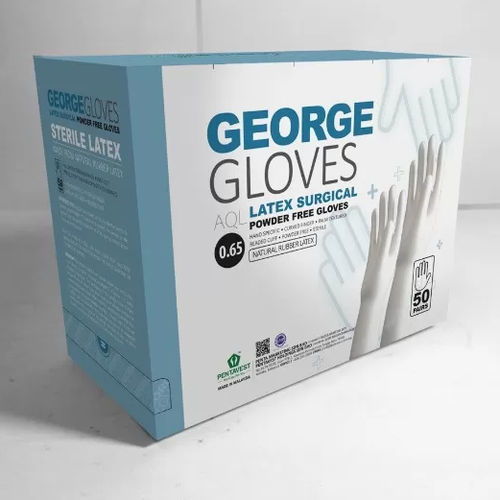 Guanto in lattice - GEORGE - Pentavest Holdings Sdn Bhd - per chirurgia / sterile / scatola da 50 pezzi
