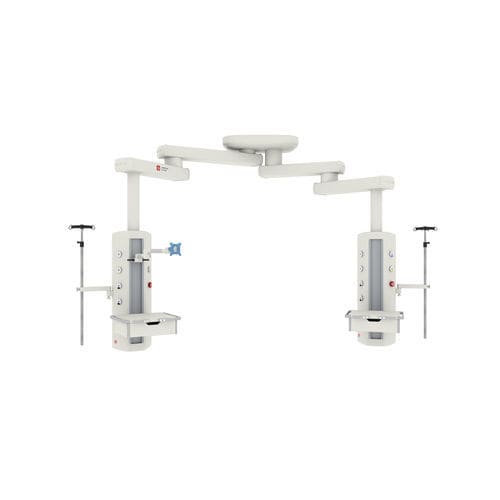 Braccio di distribuzione a soffitto - Oki Isola - LM MEDICAL DIVISION - per terapia intensiva / a motore