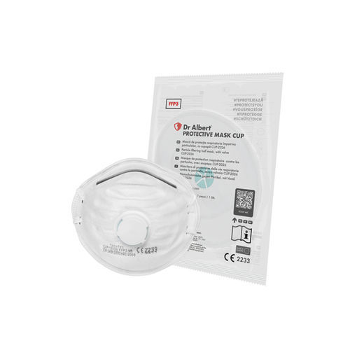 Mascherina di protezione FFP3 - Dr.Albert® - Techtex Ltd Romania - in polipropilene / in poliestere / con valvola di espirazione