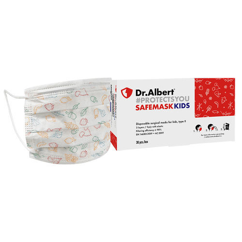 Mascherina chirurgica di tipo II - Dr.Albert® - Techtex Ltd Romania - in polipropilene / senza fibra di vetro / pediatrica