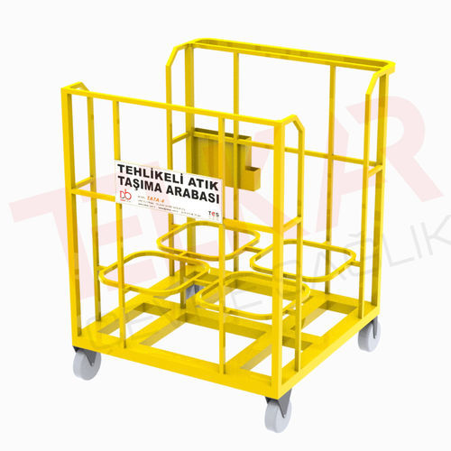 Carrello medico - TATA-4 - Telkar Cevre Saglik Endustriyel Plastik San. ve Tic. .A.Ş. - di trasporto / di stoccaggio / per rifiuti tossici