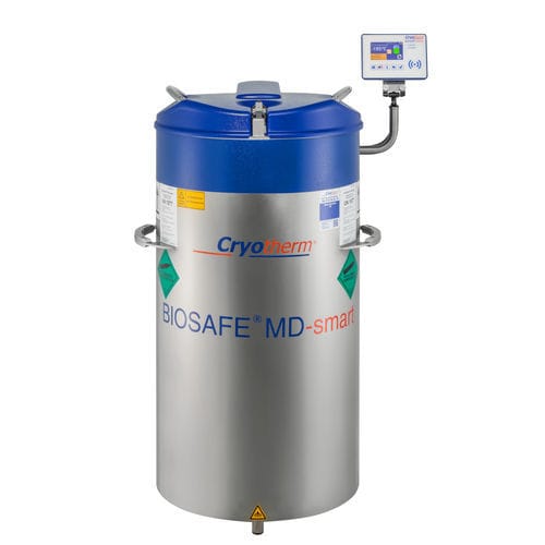 Congelatore da laboratorio - BIOSAFE® - Cryotherm GmbH & Co. KG - per biobanche / per stoccaggio di campioni / a carico dall'alto