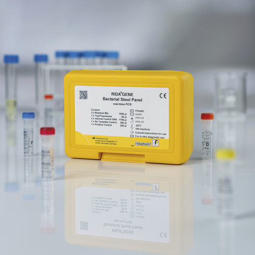 Kit di test per malattie gastrointestinali - RIDA®GENE - R-Biopharm AG - batteriologico / della Salmonella / della Yersinia enterocolitica