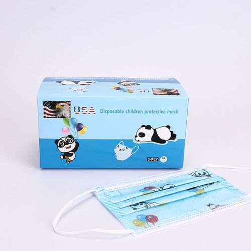 Mascherina chirurgica pediatrica - Rongbo Medical - blu / monouso / a tre strati