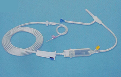Set di infusione con connettore a Y - 1015 - Rongbo Medical - con camera di gocciolamento / con rubinetto