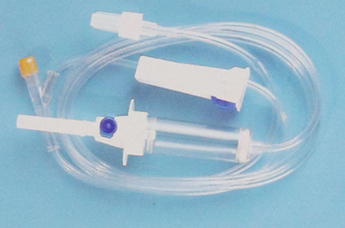 Set di infusione con camera di gocciolamento - 1065 - Rongbo Medical - con rubinetto