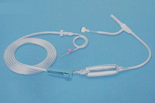 Set di infusione con connettore a Y - 1014 - Rongbo Medical - con camera di gocciolamento / con rubinetto