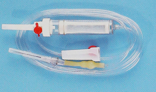 Set per trasfusione di sangue - 1071 - Rongbo Medical - con camera di gocciolamento / con rubinetto