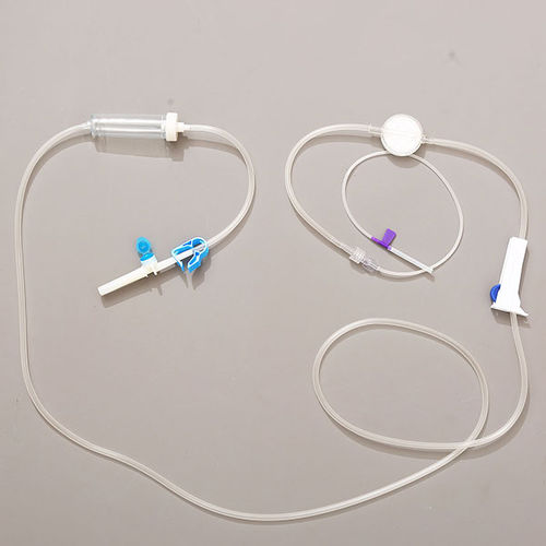 Set di infusione in polivinilcloruro (PVC) - 1.2/1.5/2.0 - Rongbo Medical - con camera di gocciolamento / con filtro per la prevenzione della contaminazione da particelle / con valvola emostatica