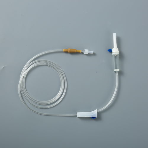 Set di infusione in polivinilcloruro (PVC) - Rongbo Medical - con camera di gocciolamento
