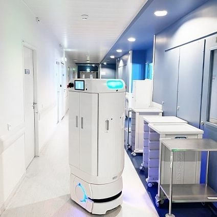 Robot mobile autonomo (AMR) per ospedale - XuP - Med - Meanwhile SAS - medico / da laboratorio / da trasporto