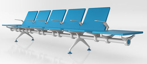 Seduta su barra per sala d'attesa - WAVE - IMAT - con braccioli / con tavolo / ergonomica