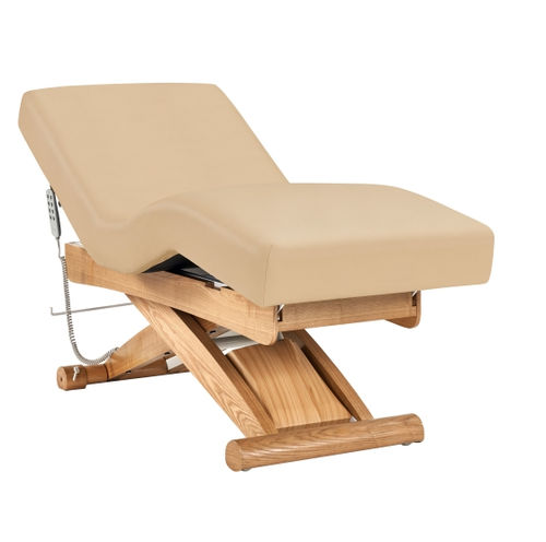Lettino per spa elettrico - Jiangsu Sintang Health & Technology - su rotelle / a 3 sezioni