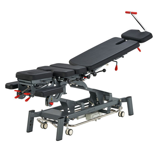 Lettino elettrico per chiropratica - Fairworth  - Jiangsu Sintang Health & Technology - su rotelle / con schienale ad altezza regolabile / con poggiatesta