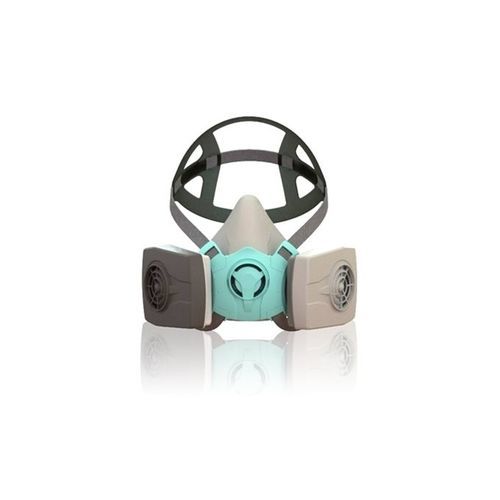 Maschera respiratoria con valvola di espirazione - HM1500 - Mackwell Health - semimaschera / L / M