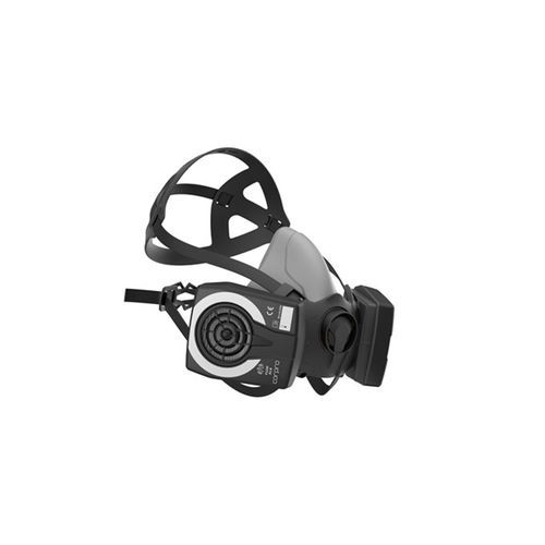 Maschera respiratoria con valvola di espirazione - HM1400 - Mackwell Health - semimaschera / L / M